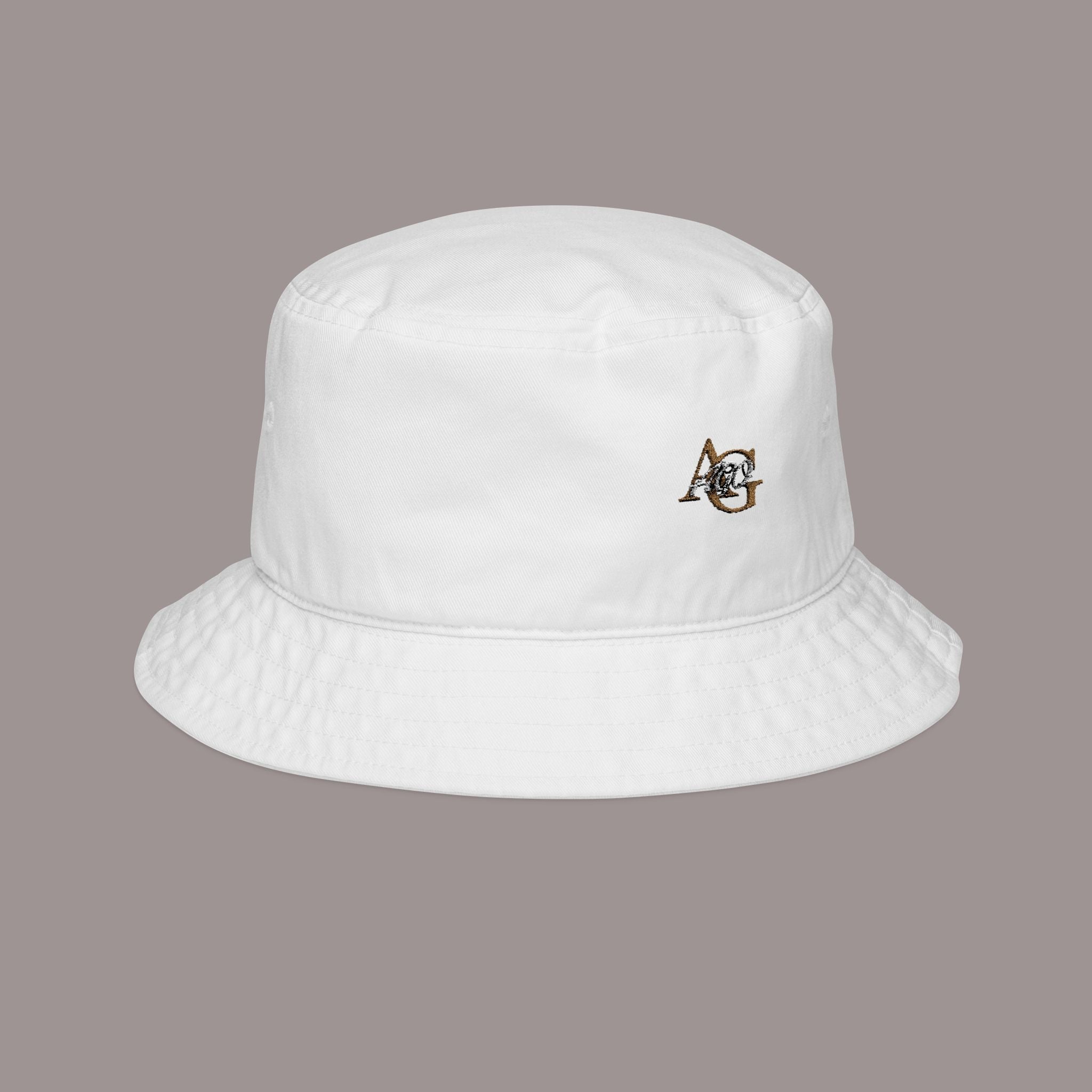 Embroidered 'AGO' Logo Bucket Hat – Chic Sun Hat - 314 Originals