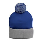 Embroidered Pom-Pom Knit Beanie – Cozy Winter Hat with Small Script Logo - 314 Originals