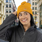 Embroidered Pom-Pom Knit Cap — '314 Originals' Beanie - 314 Originals