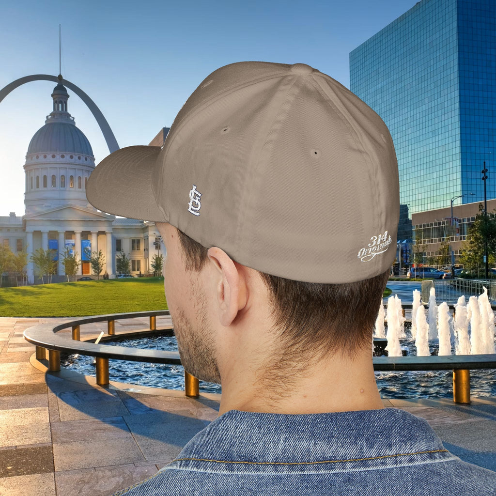 Embroidered "St. Louis" Closed-Back Structured Cap — Baseball Hat with 314 Retro Logo - 314 Originals
