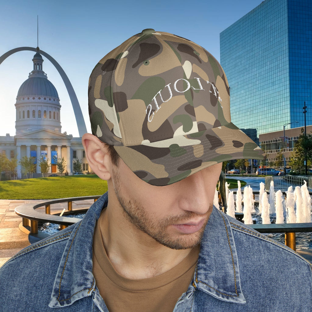 Embroidered "St. Louis" Closed-Back Structured Cap — Baseball Hat with 314 Retro Logo - 314 Originals