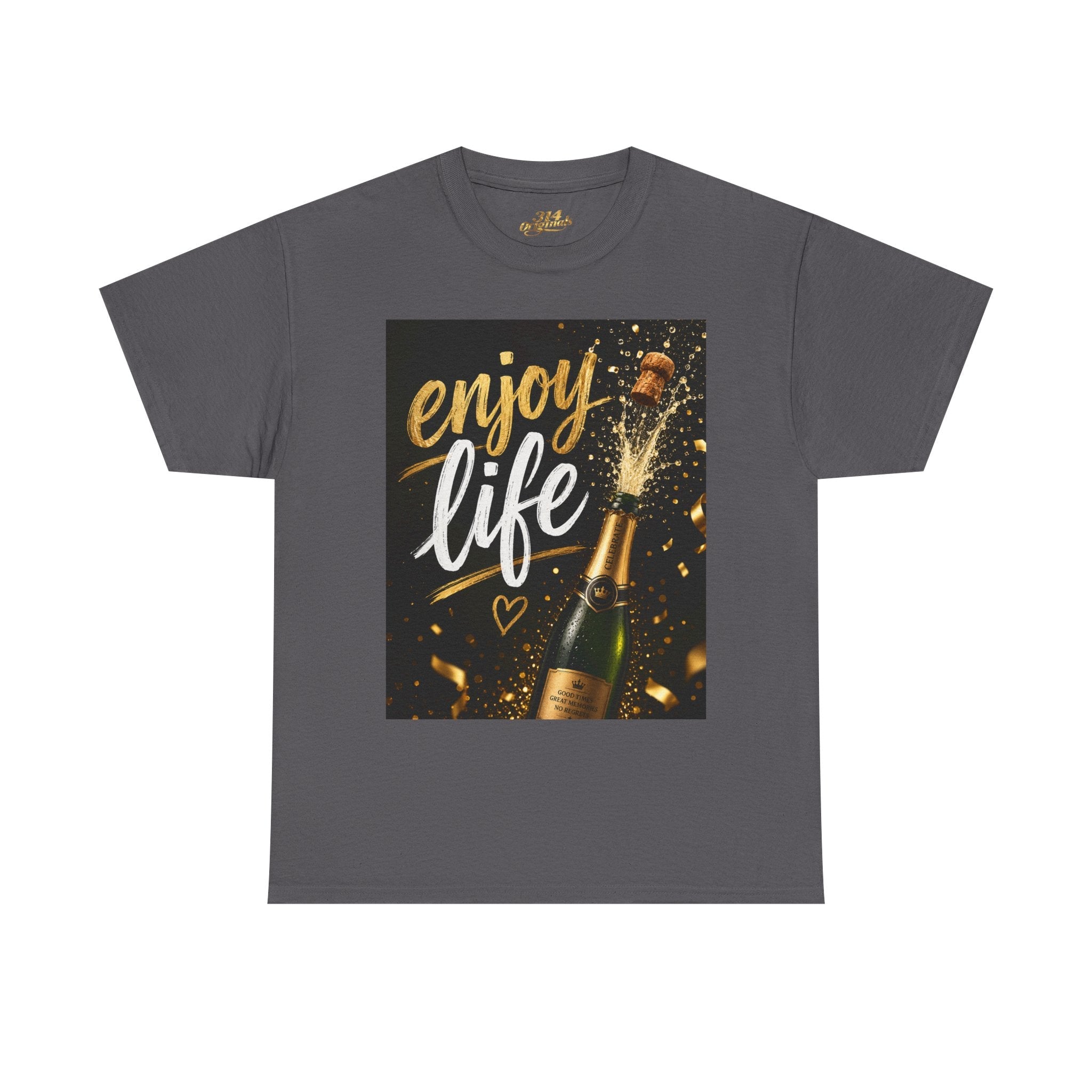 "Enjoy Life" Unisex Heavy Cotton Tee - 314 Originals