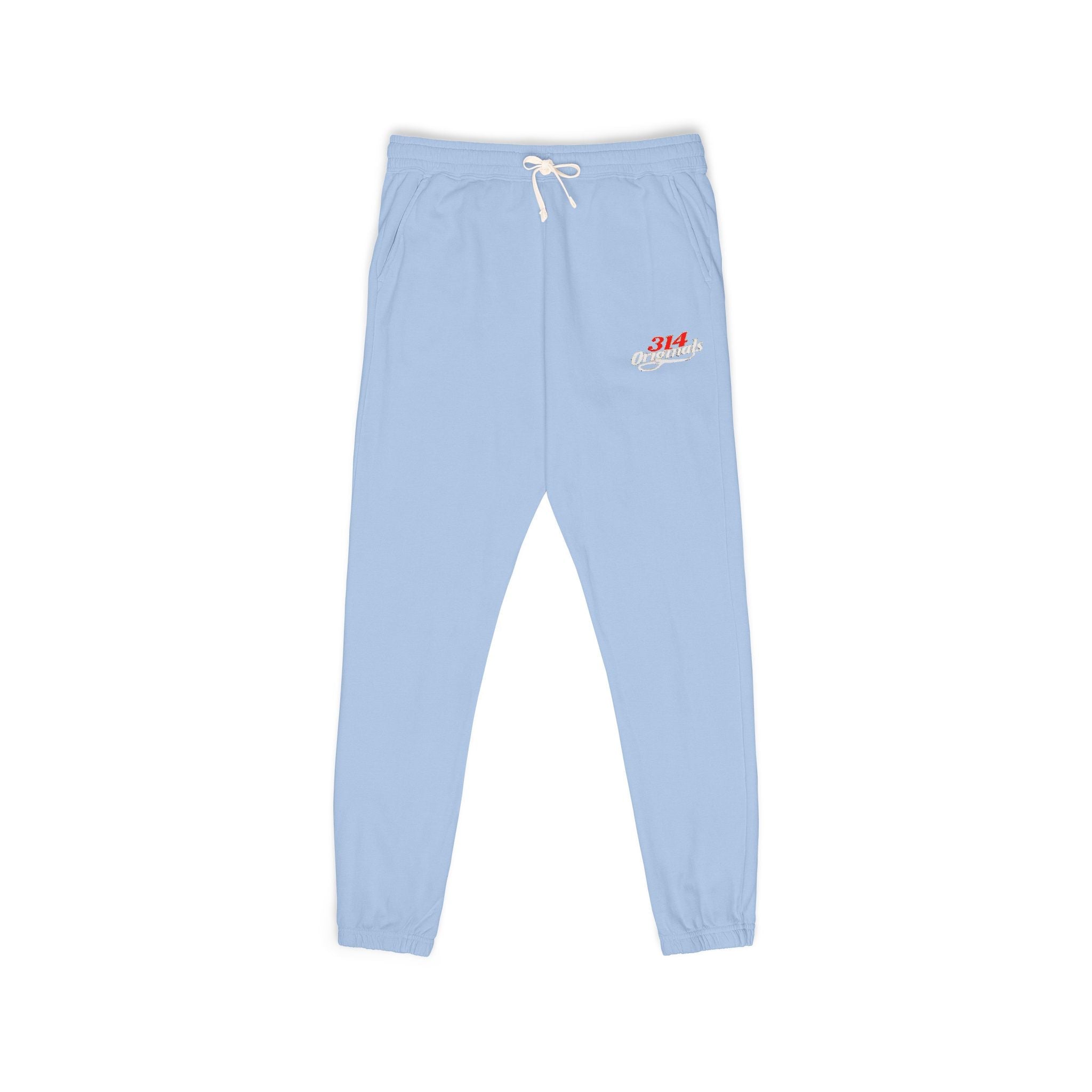 Fleece Sweatpants with Retro Script Chest Logo - 314 Originals