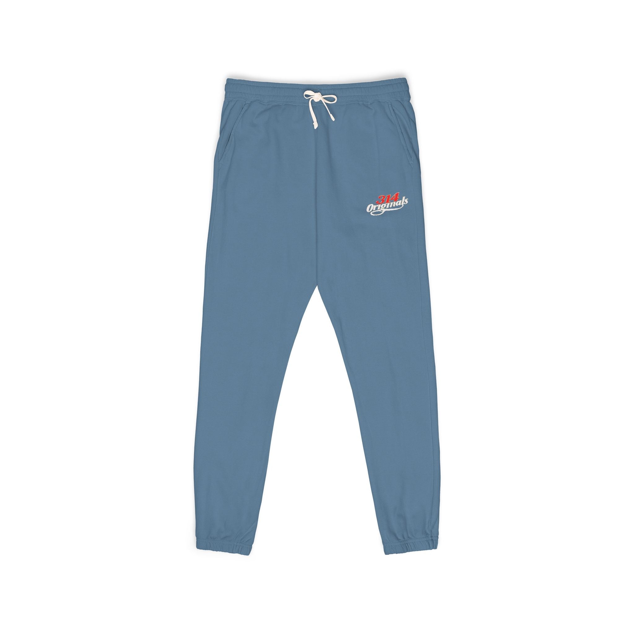 Fleece Sweatpants with Retro Script Chest Logo - 314 Originals