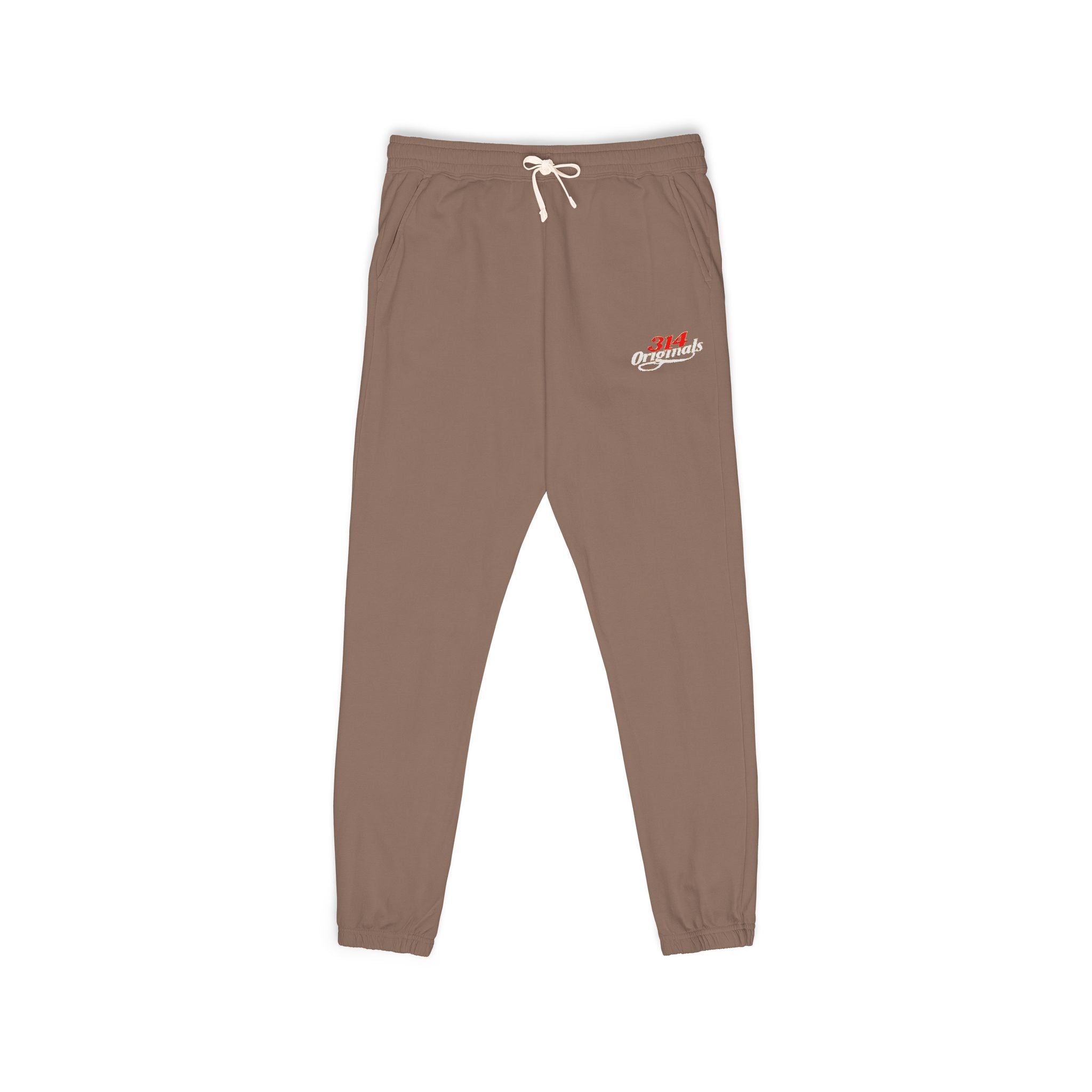 Fleece Sweatpants with Retro Script Chest Logo - 314 Originals