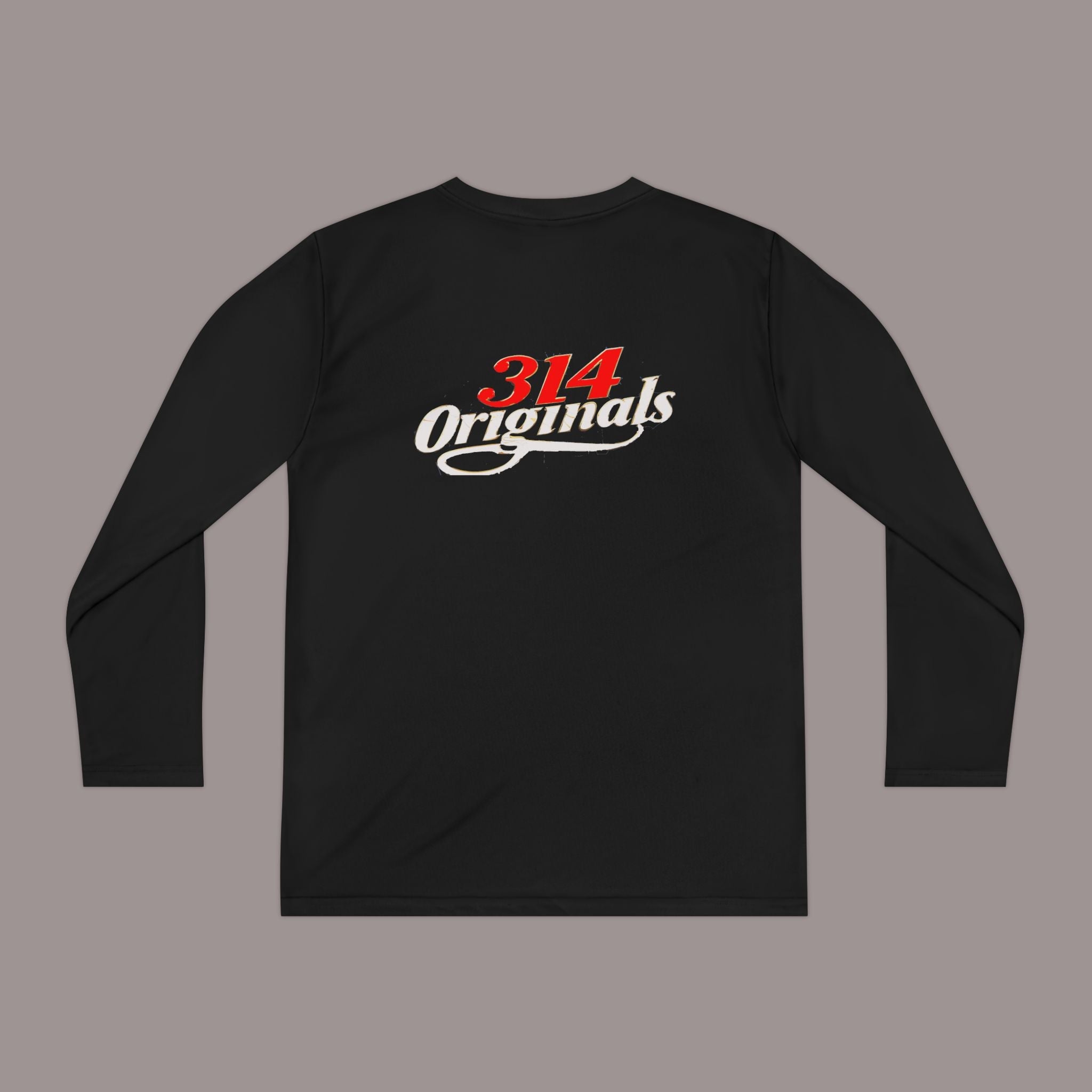 Franklin Silhouette Youth Long Sleeve Tee — '314 Originals' Back Graphic - 314 Originals