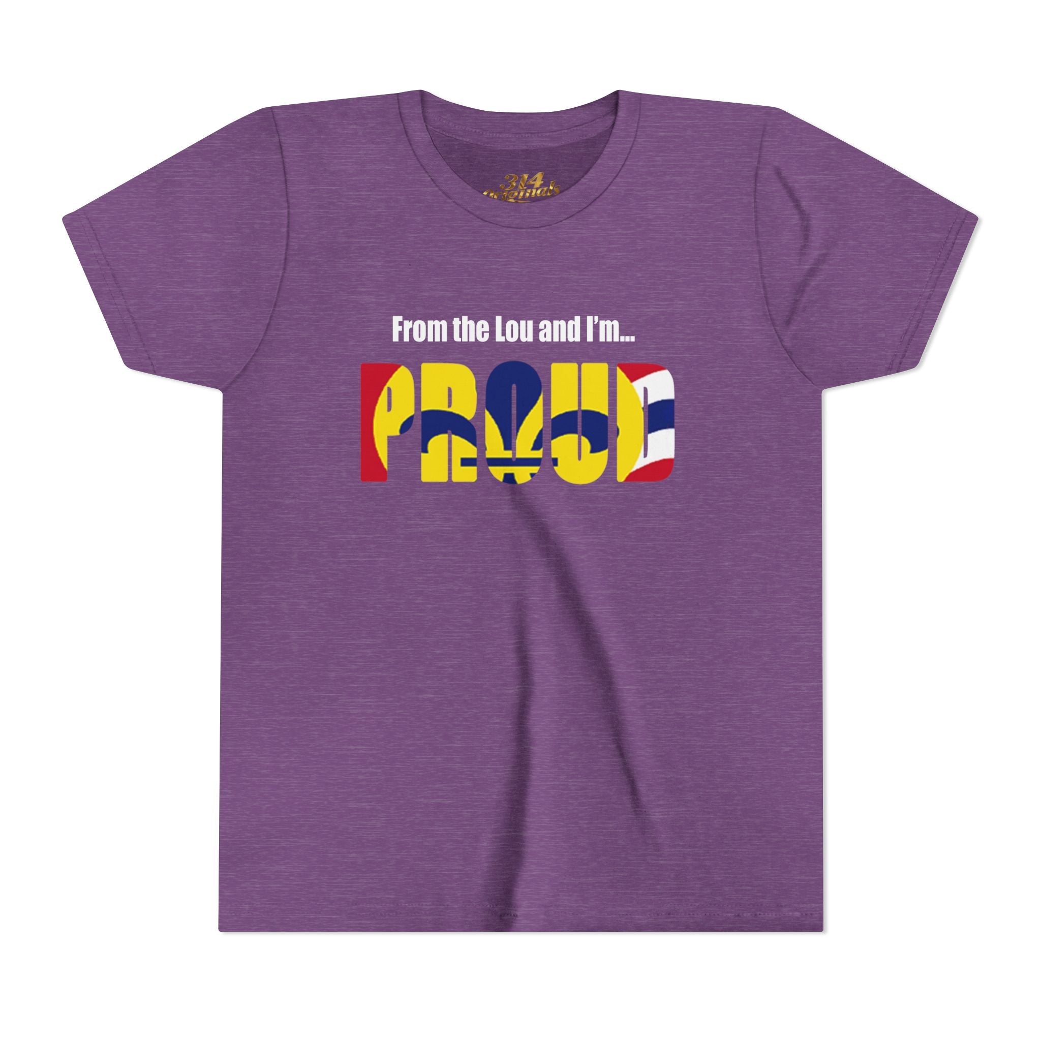 "From the Lou and I'm... Proud" St. Louis Flag Kids Shirt - 314 Originals