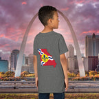"From the Lou and I'm... Proud" St. Louis Flag Kids Shirt - 314 Originals