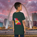 "From the Lou and I'm... Proud" St. Louis Flag Kids Shirt - 314 Originals