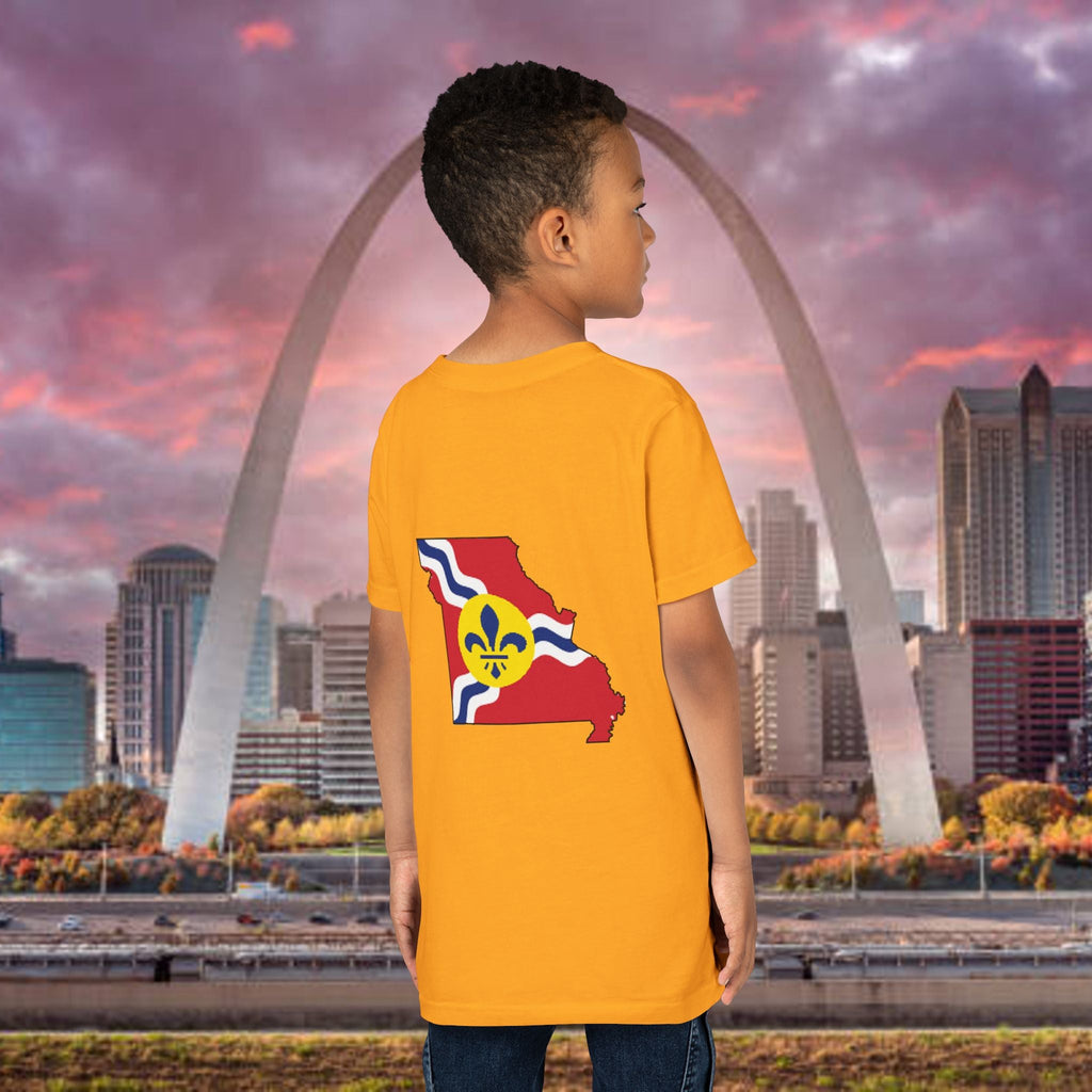 "From the Lou and I'm... Proud" St. Louis Flag Kids Shirt - 314 Originals