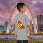 "From the Lou and I'm... Proud" St. Louis Flag Kids Shirt - 314 Originals