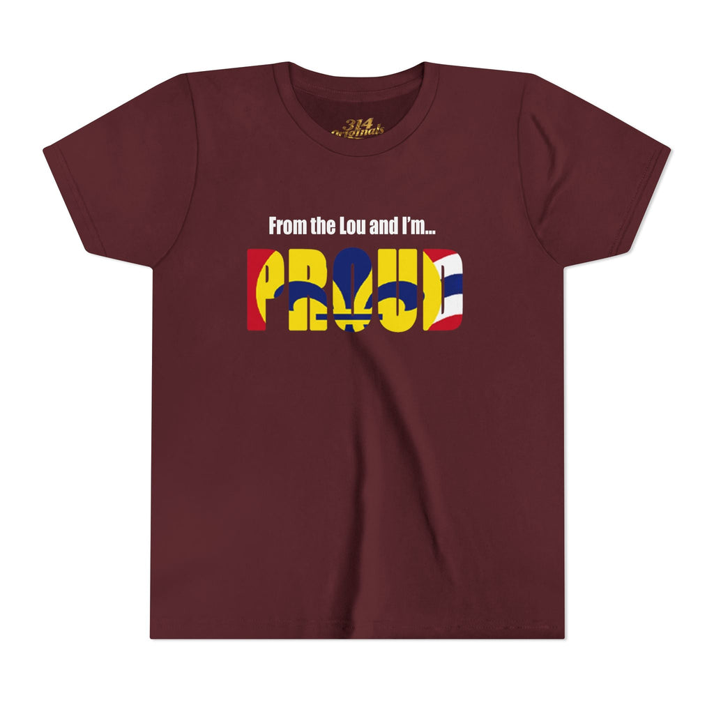 "From the Lou and I'm... Proud" St. Louis Flag Kids Shirt - 314 Originals