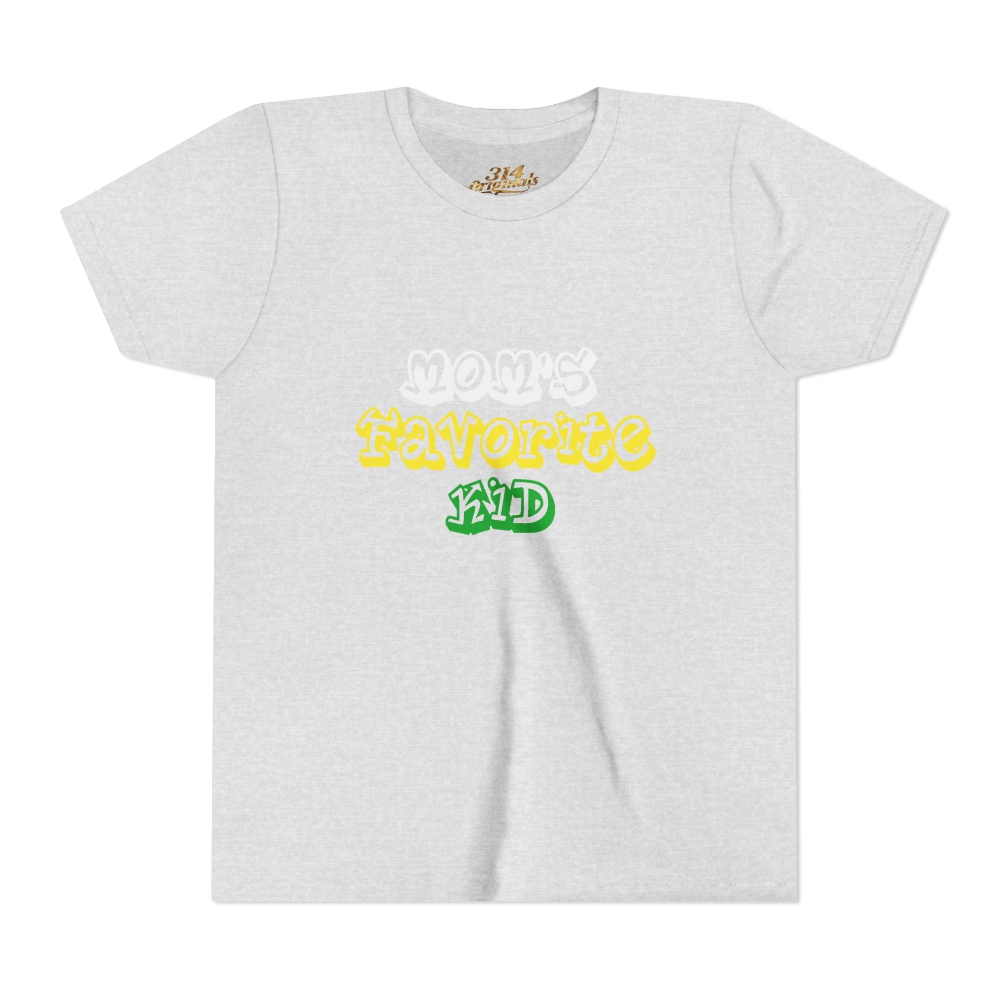 Girl's "Favorite Kid" Retro Yellow & Green Graphic T-Shirt - 314 Originals