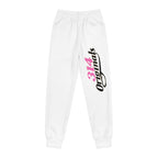 Girl's Joggers — '314 Originals' Graphic Sweatpants (White) - 314 Originals