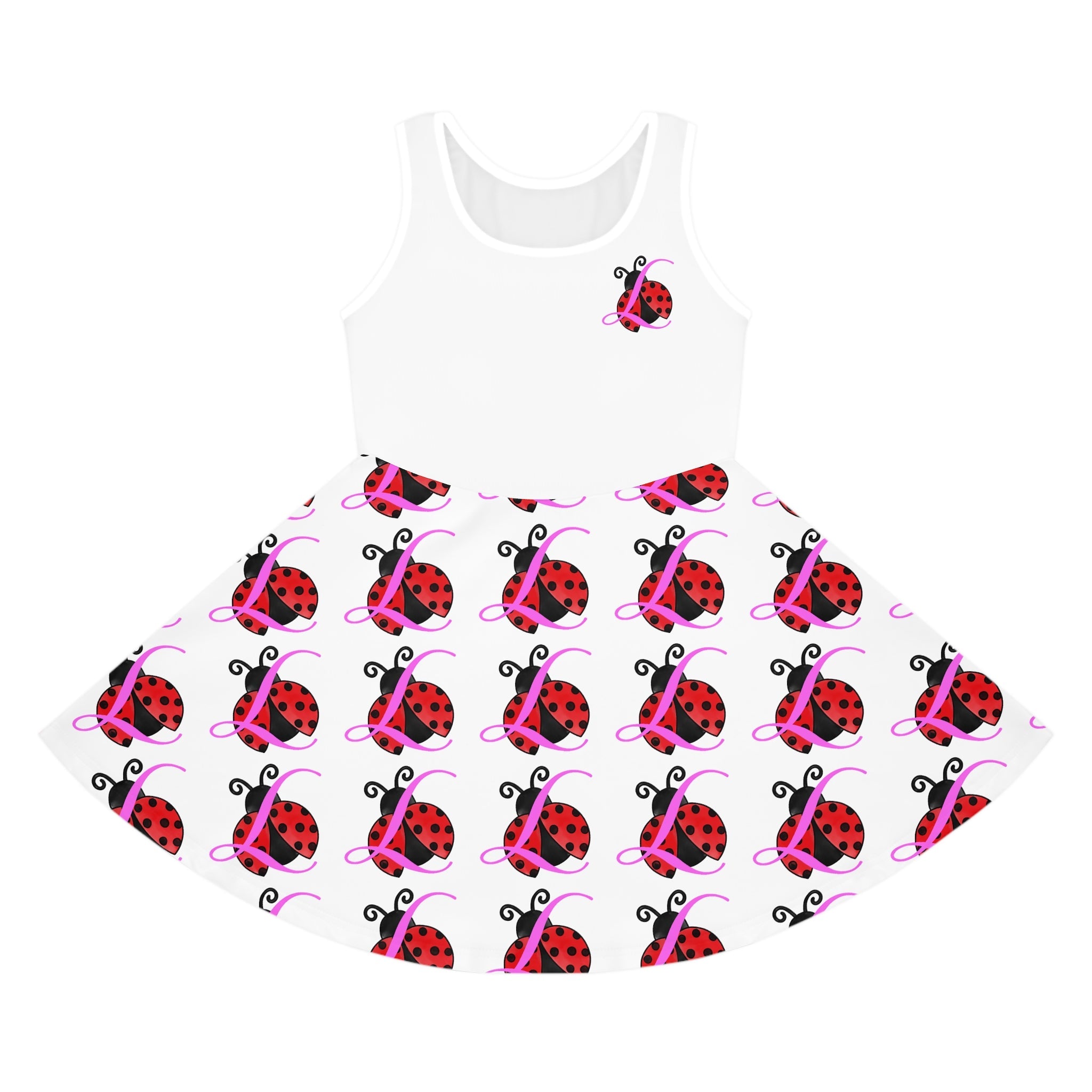Girls' Ladybug Print Sundress — Cute Sleeveless Summer Dress for Kids - 314 Originals