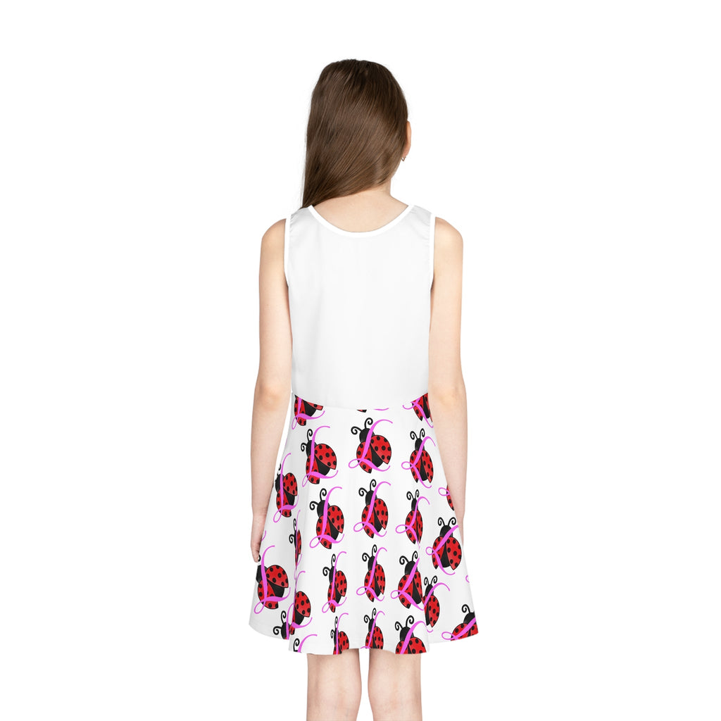 Girls' Ladybug Print Sundress — Cute Sleeveless Summer Dress for Kids - 314 Originals