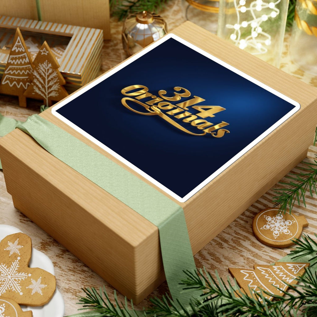 Gold Script 314 Originals Kiss-Cut Sticker — Retro Luxe Logo Sticker for Laptops & Gear - 314 Originals
