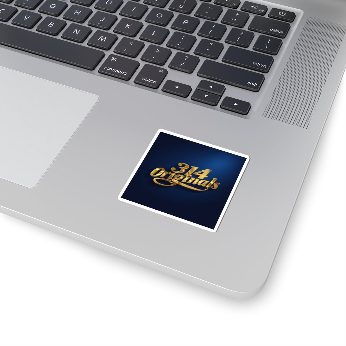 Gold Script 314 Originals Kiss-Cut Sticker — Retro Luxe Logo Sticker for Laptops & Gear - 314 Originals