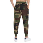 Green Camo 314 Originals Athletic Joggers – Retro Script Logo Sweatpants - 314 Originals