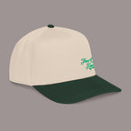 Green Mid Profile Baseball Cap — Casual Vintage Script Hat - 314 Originals