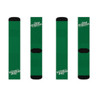 Green Sublimation Socks with '314 Originals' Script — Athletic Crew Socks - 314 Originals