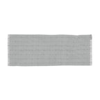 Grey Knit Scarf with Subtle Repeating Pattern — Lightweight Everyday Accessory - 314 Originals