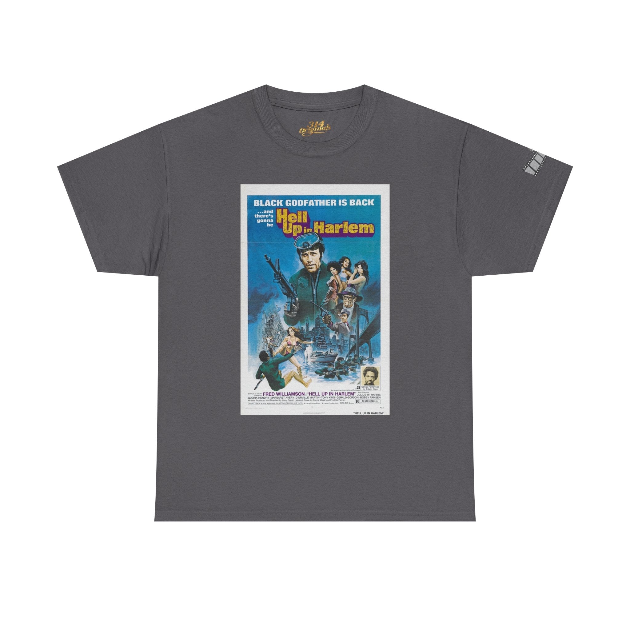 'Hell Up in Harlem' Retro Blaxploitation Graphic Tee - 314 Originals
