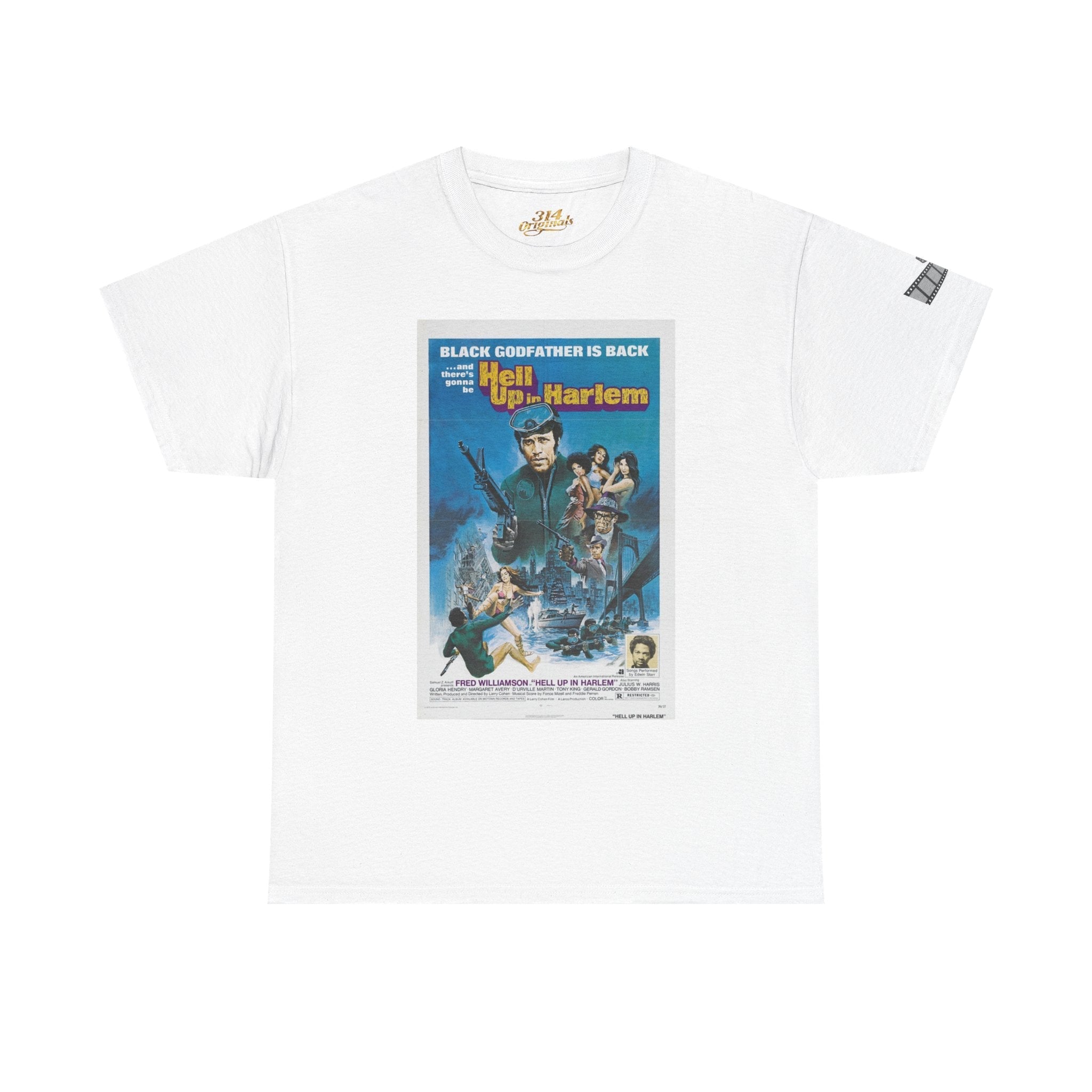 'Hell Up in Harlem' Retro Blaxploitation Graphic Tee - 314 Originals