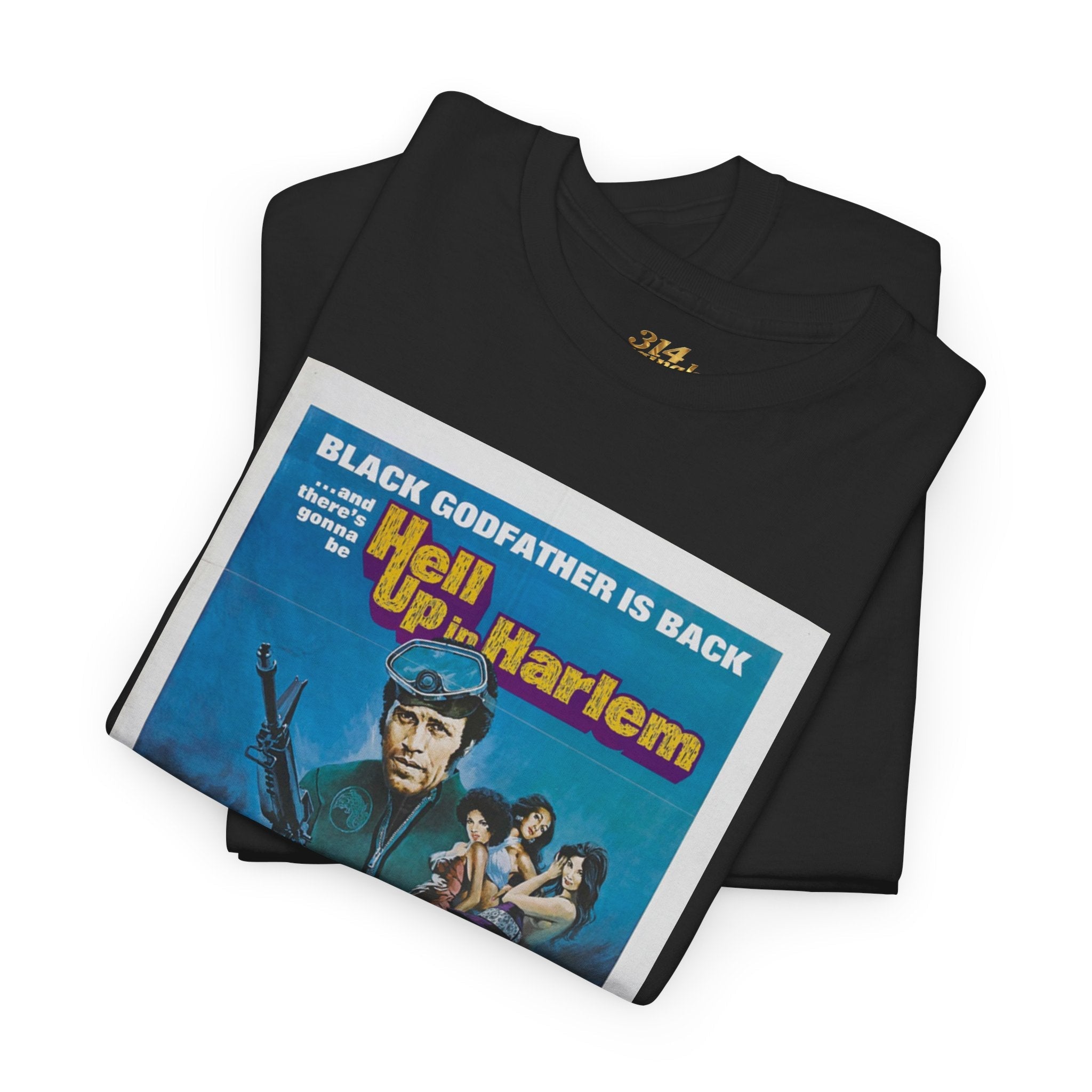 'Hell Up in Harlem' Retro Blaxploitation Graphic Tee - 314 Originals