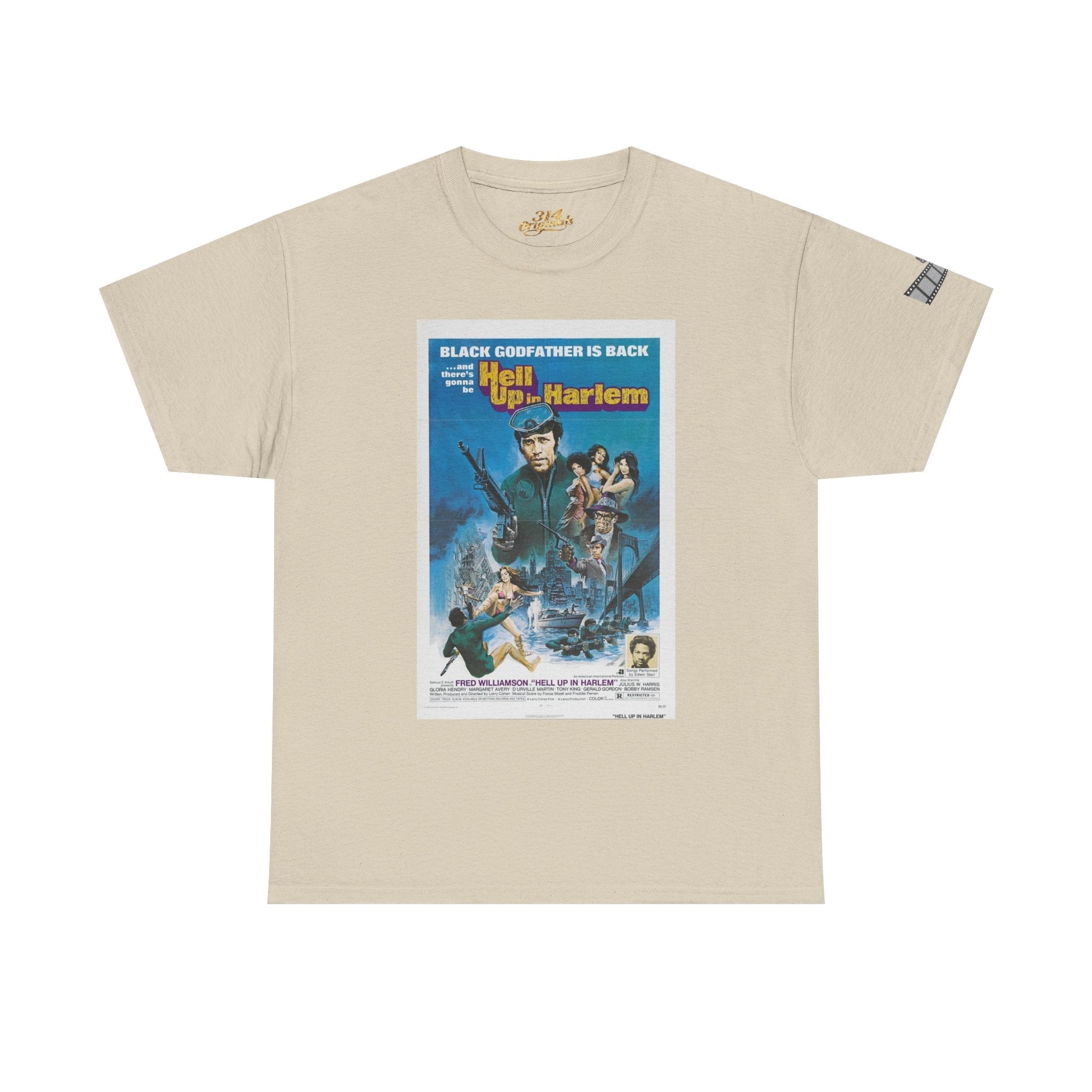 'Hell Up in Harlem' Retro Blaxploitation Graphic Tee - 314 Originals