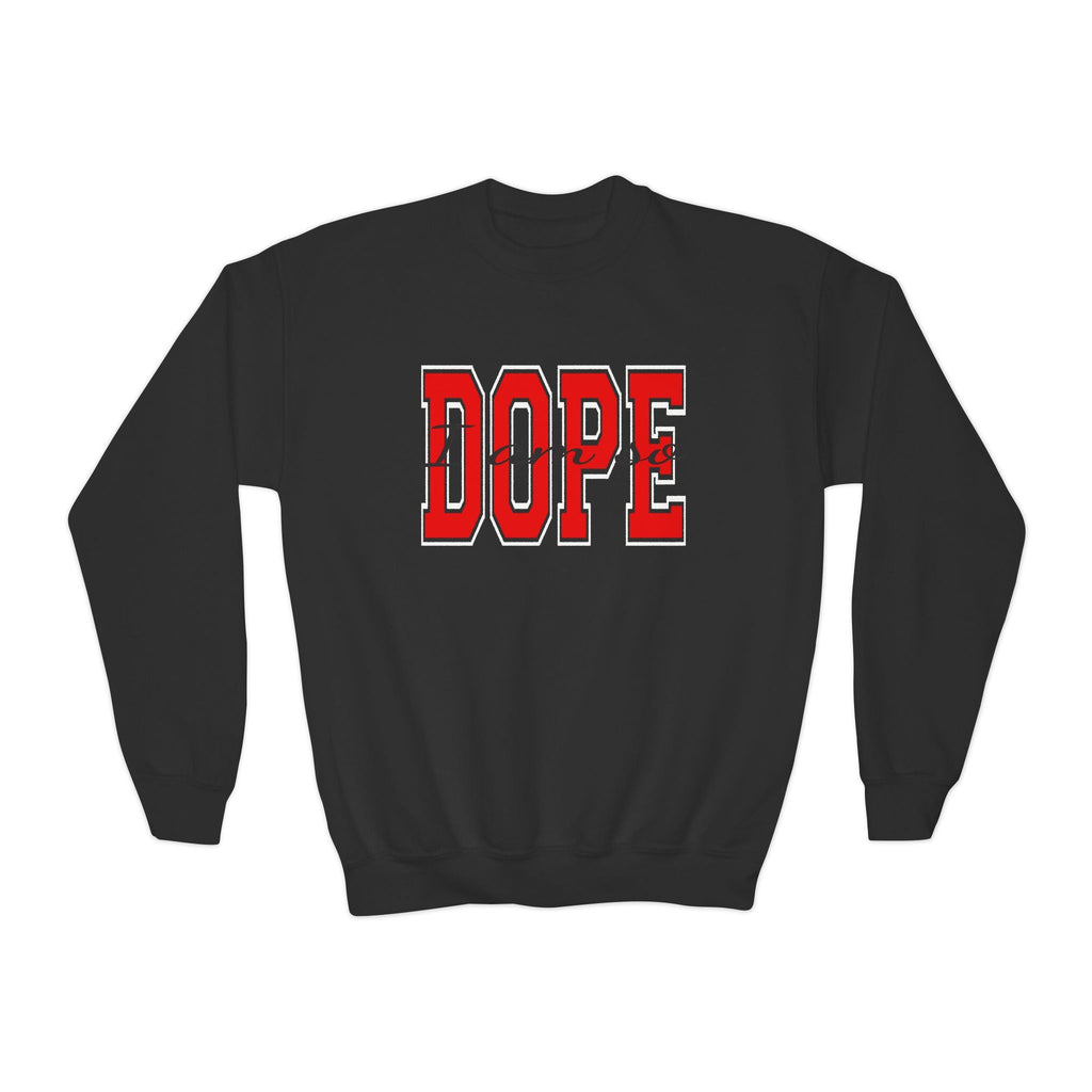 I Am So DOPE Crewneck Sweatshirt — Retro Varsity Graphic - 314 Originals