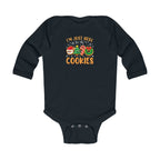 "I'm Just Here for the Cookies" Christmas Cookie Cute Infant Long Sleeve Onesie - 314 Originals