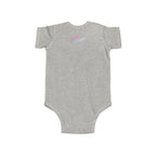 Infant Bodysuit - "Eat. Sleep. Poop. Repeat." Cute Baby Onesie (Pink & Blue Text) - 314 Originals