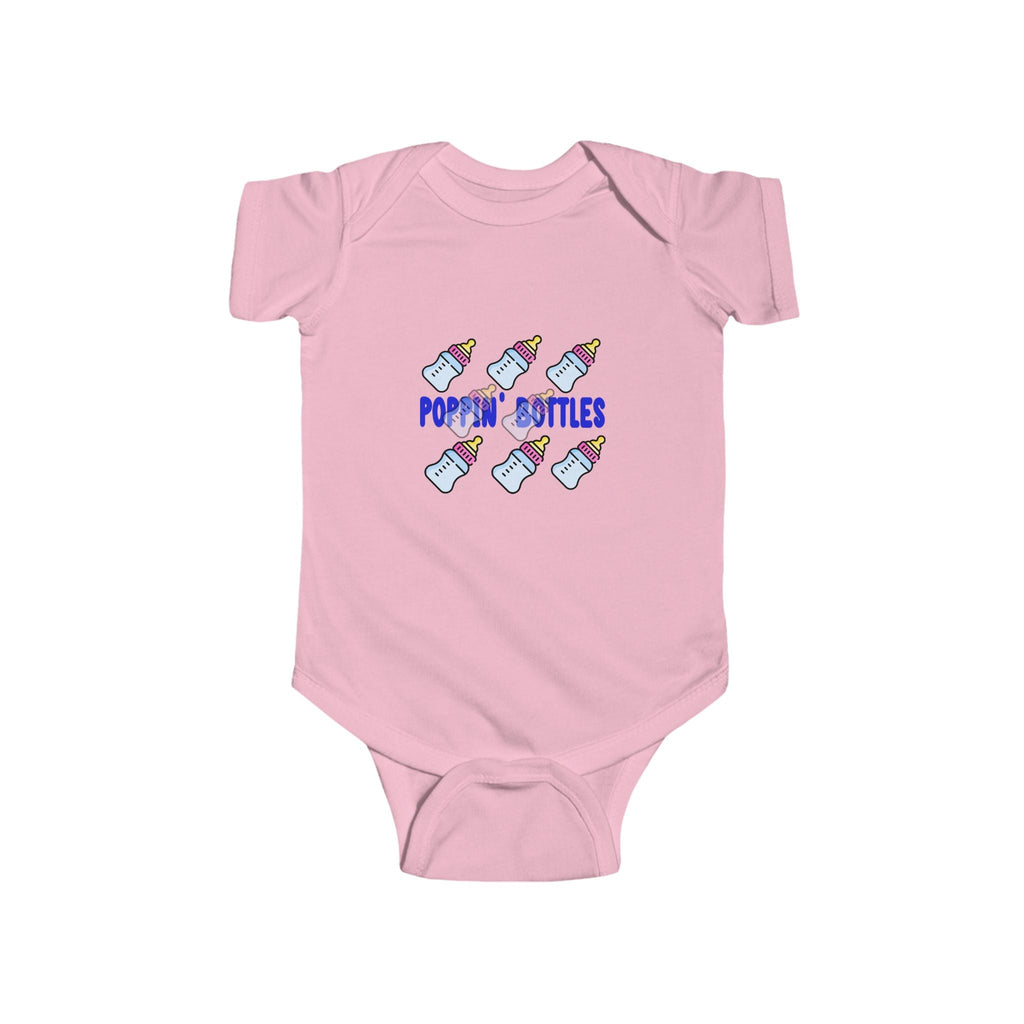 Infant Bodysuit — "Poppin' Bottles" Cute Baby Bottle Graphic Onesie - 314 Originals