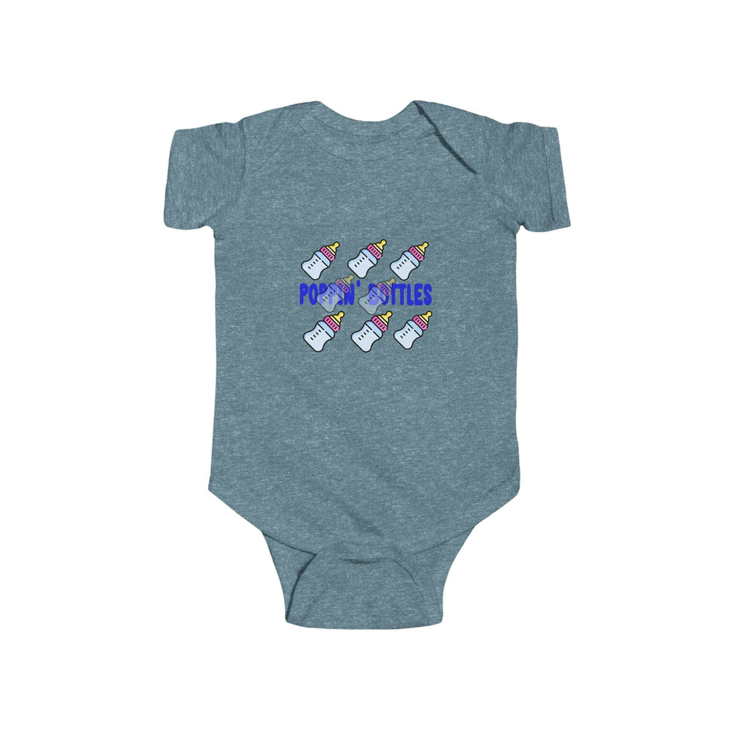 Infant Bodysuit — "Poppin' Bottles" Cute Baby Bottle Graphic Onesie - 314 Originals