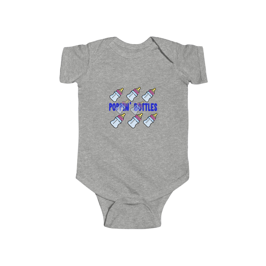 Infant Bodysuit — "Poppin' Bottles" Cute Baby Bottle Graphic Onesie - 314 Originals