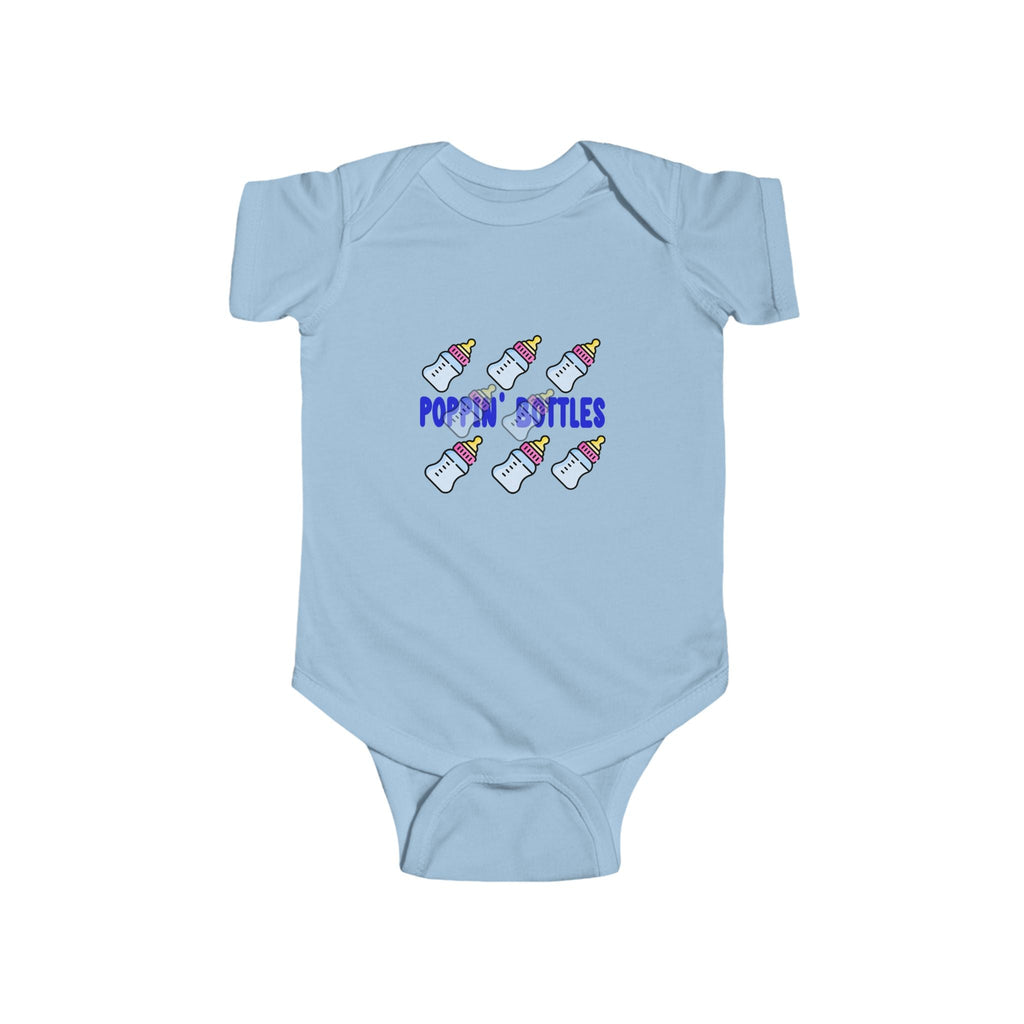 Infant Bodysuit — "Poppin' Bottles" Cute Baby Bottle Graphic Onesie - 314 Originals