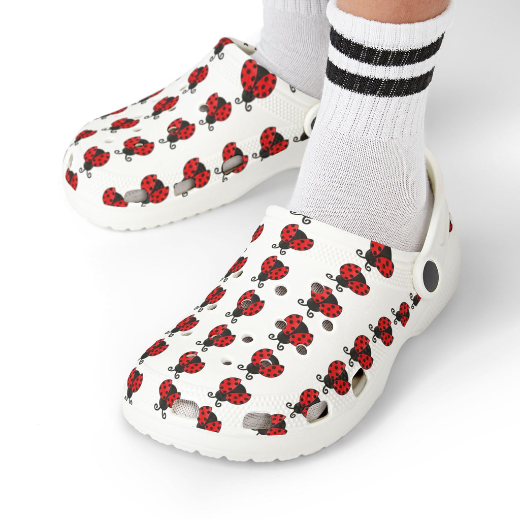 Kids Ladybug EVA Foam Clogs — Lightweight Slip-On Sandals with 'Ladybugs' Print - 314 Originals