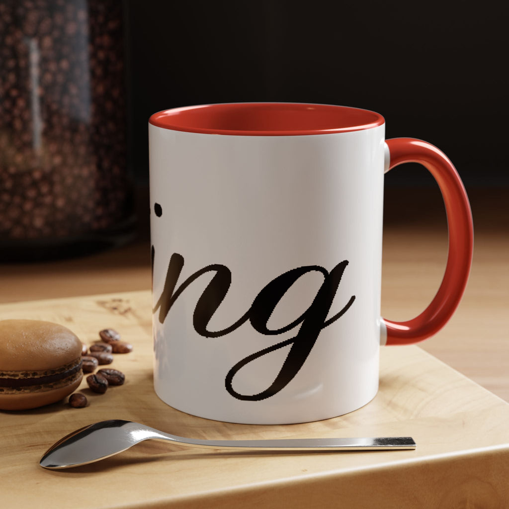 King Script Accent Coffee Mug — Crowned 'King' Ceramic Coffee Cup (11/15oz) - 314 Originals