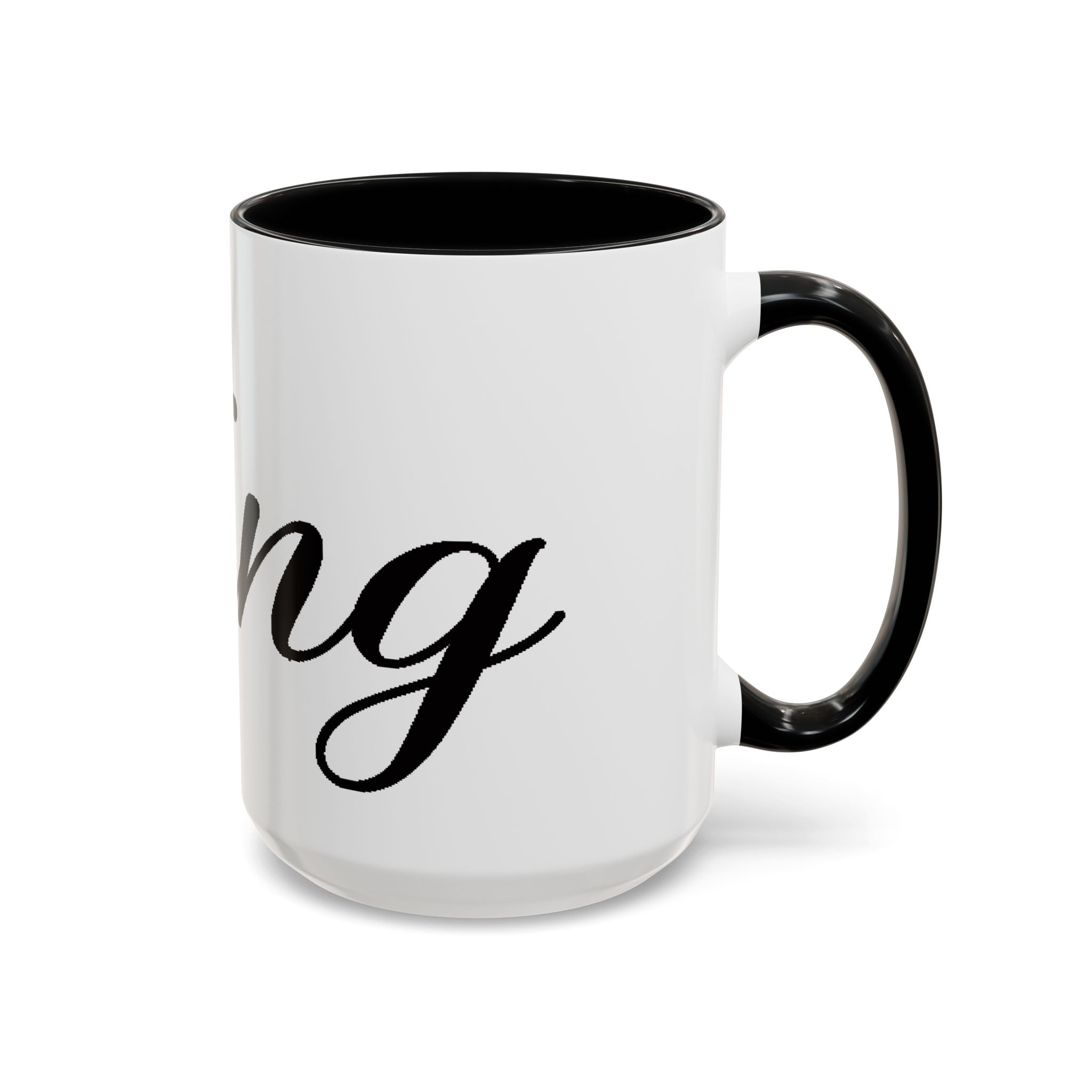 King Script Accent Coffee Mug — Crowned 'King' Ceramic Coffee Cup (11/15oz) - 314 Originals