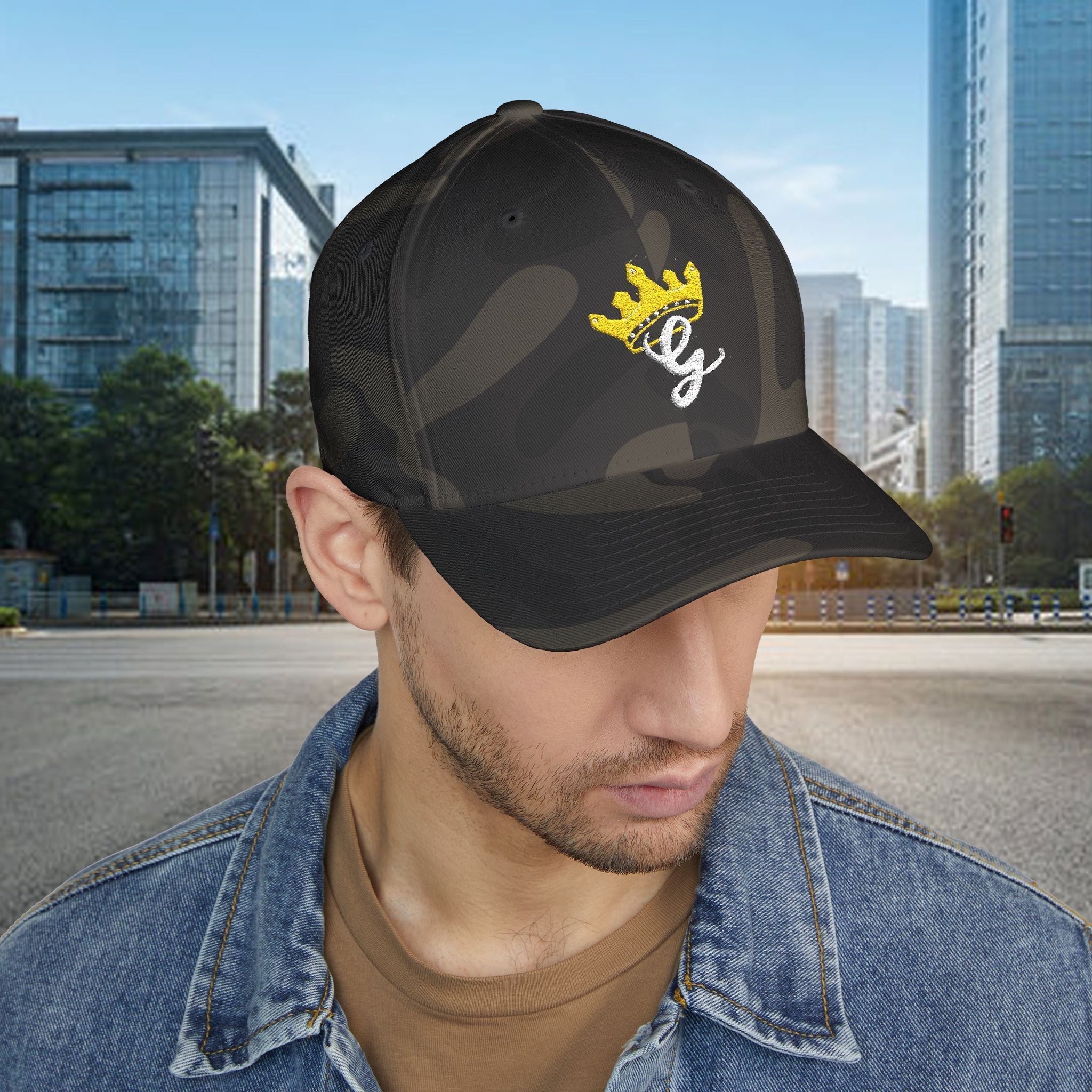 King's Gear Embroidered Crown Script Cap — 314 Original Closed-Back Structured Hat - 314 Originals