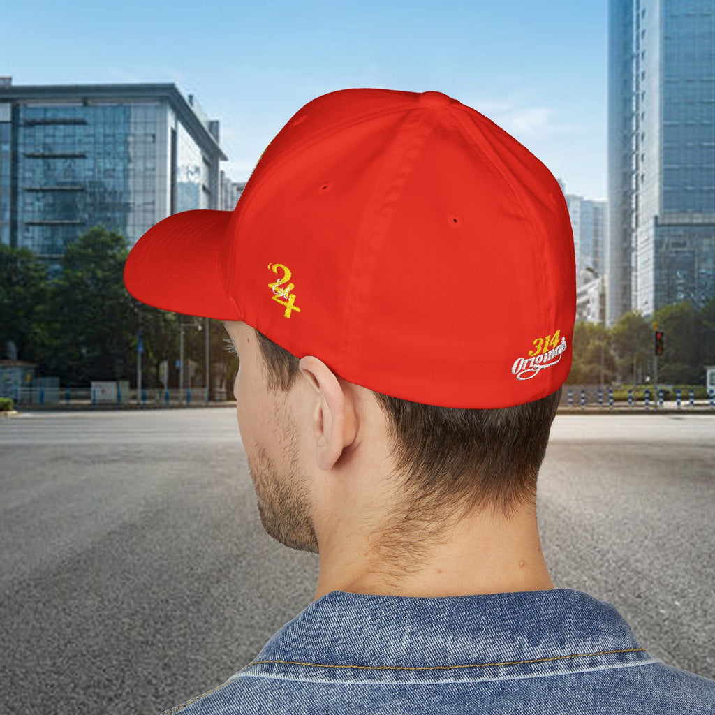 King's Gear Embroidered Crown Script Cap — 314 Original Closed-Back Structured Hat - 314 Originals