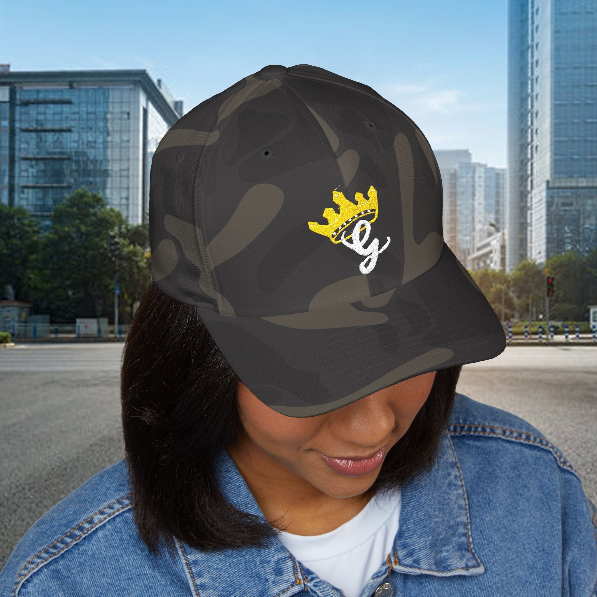 King's Gear Embroidered Crown Script Cap — 314 Original Closed-Back Structured Hat - 314 Originals