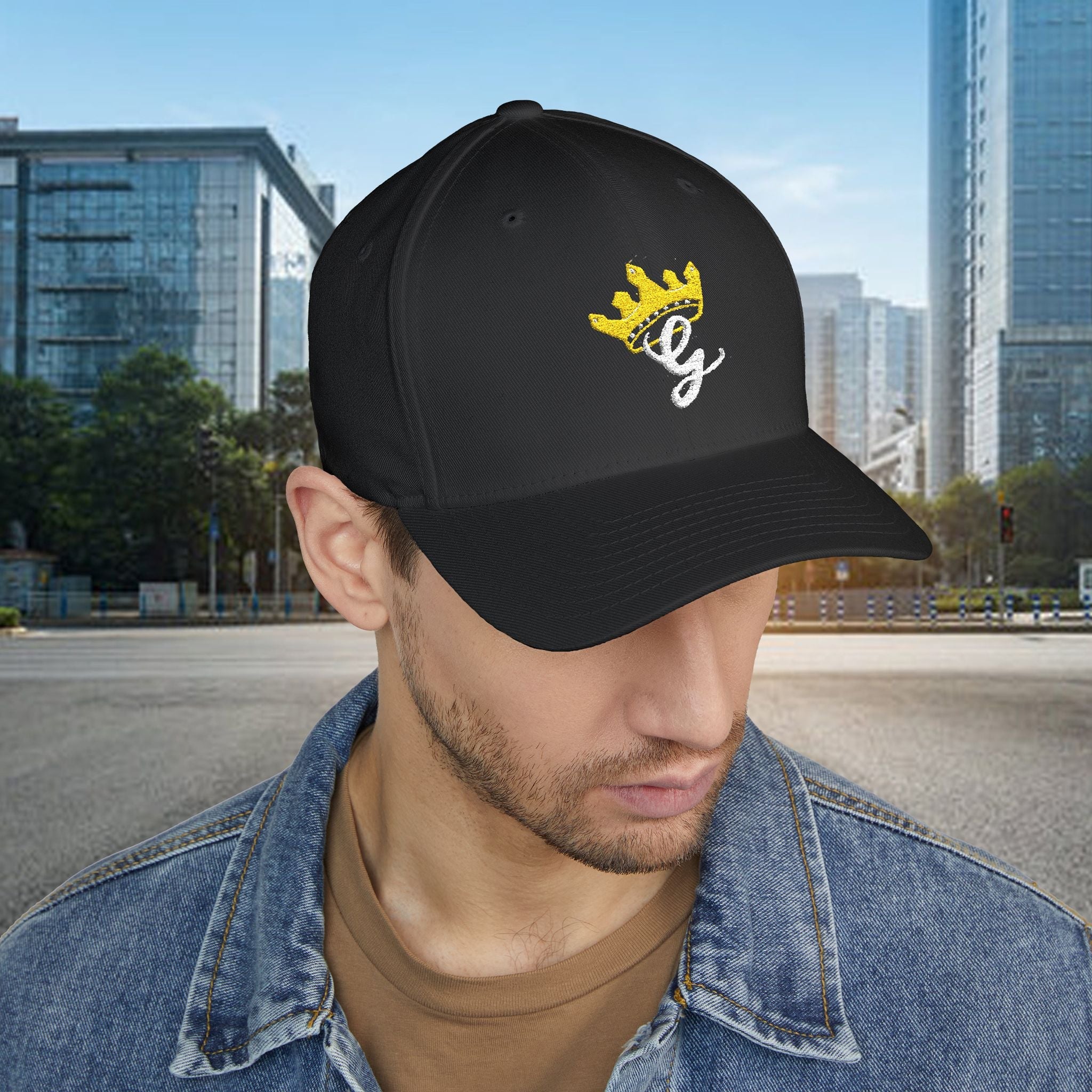 King's Gear Embroidered Crown Script Cap — 314 Original Closed-Back Structured Hat - 314 Originals