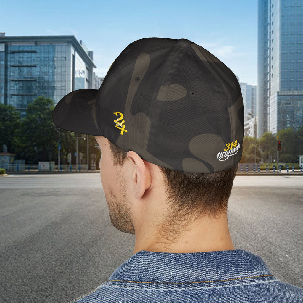 King's Gear Embroidered Crown Script Cap — 314 Original Closed-Back Structured Hat - 314 Originals