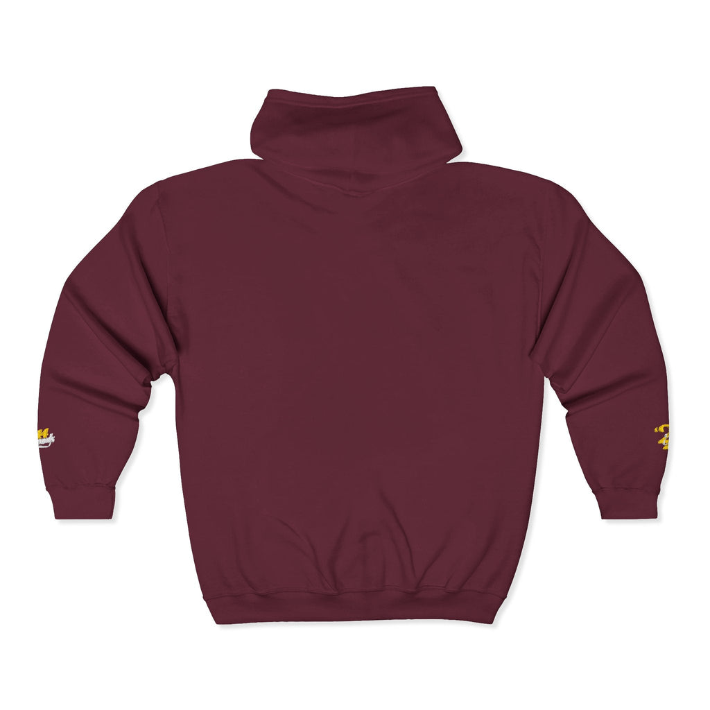 King's Gear Zip Hoodie — Full‑Zip with Gold Crown Emblem - 314 Originals