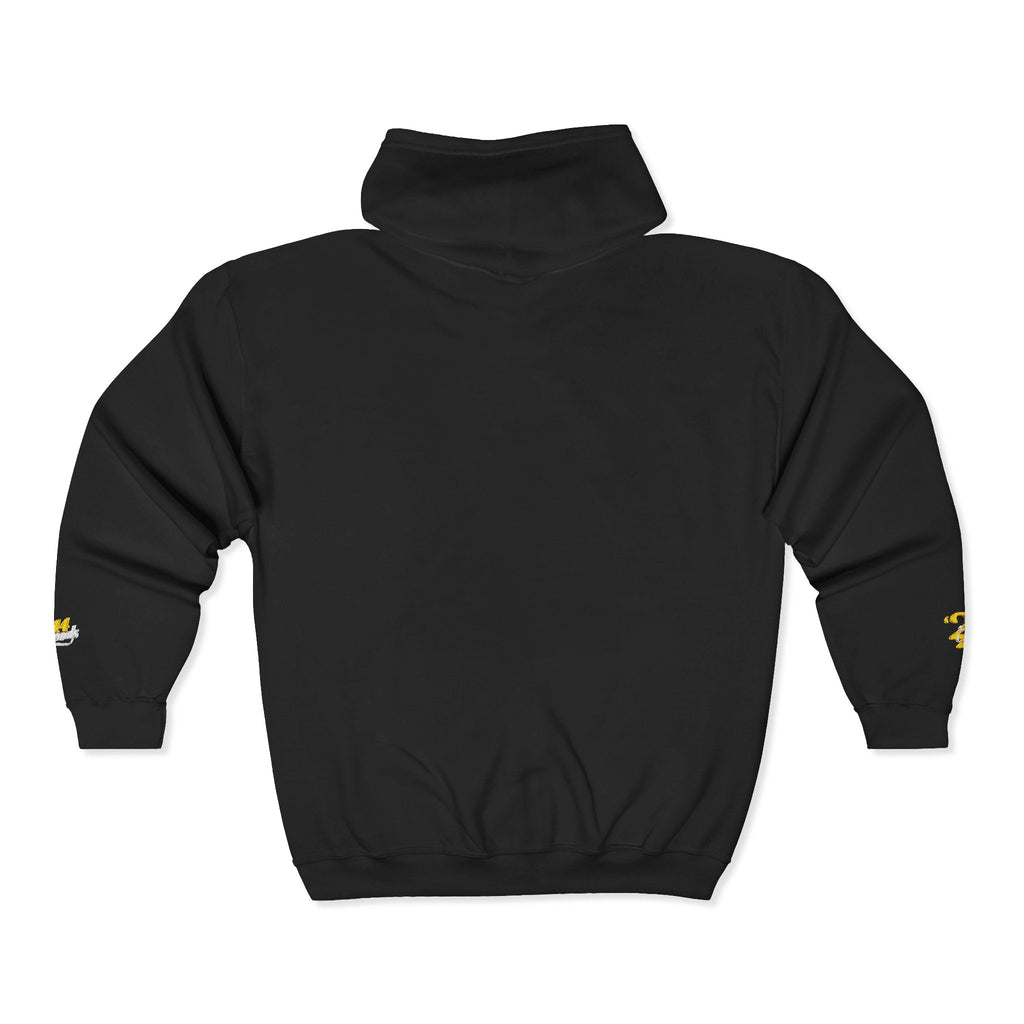 King's Gear Zip Hoodie — Full‑Zip with Gold Crown Emblem - 314 Originals