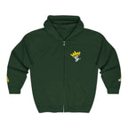 King's Gear Zip Hoodie — Full‑Zip with Gold Crown Emblem - 314 Originals