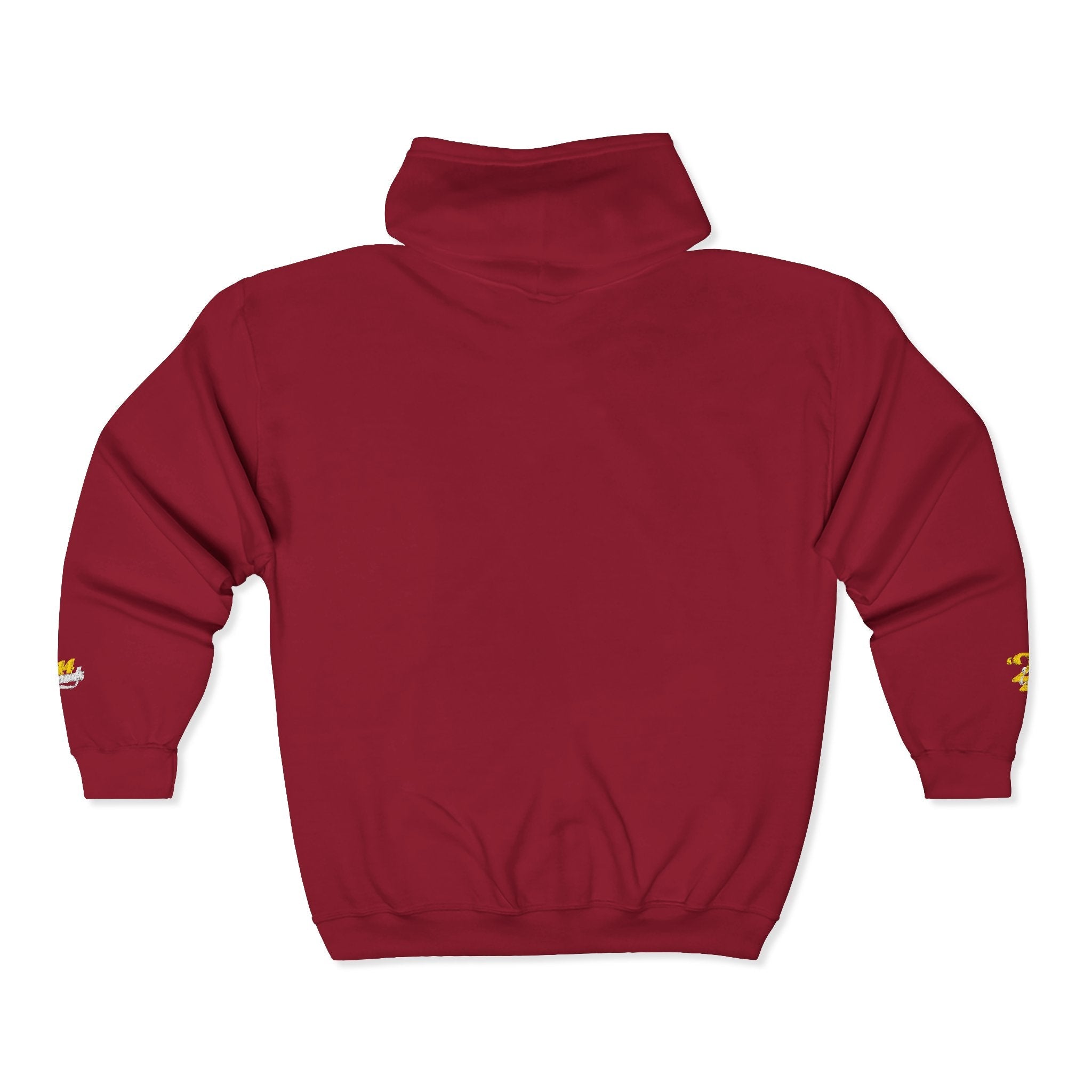 King's Gear Zip Hoodie — Full‑Zip with Gold Crown Emblem - 314 Originals