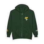 King's Gear Zip Hoodie — Full‑Zip with Gold Crown Emblem - 314 Originals